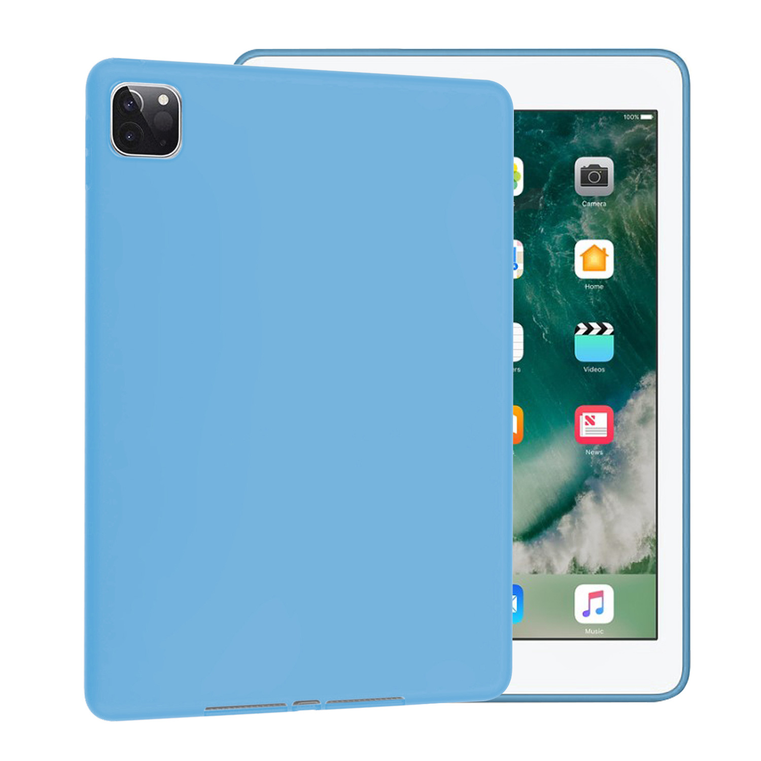 Apple iPad Pro 11 2020 2 Nesil Kılıf CaseUp Colored Silicone Mavi